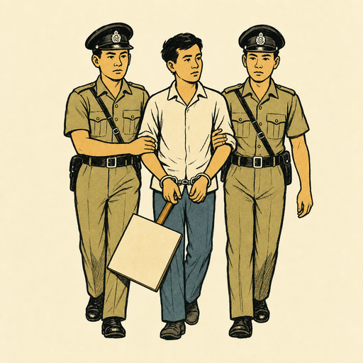 ARRESTED DUE TO DEMONSTRATION 0079